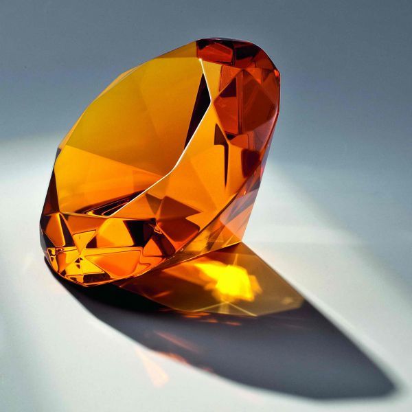 Glasdiamant Amber