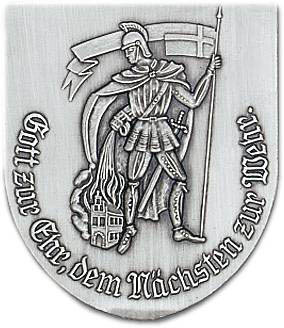 Zinn-Emblem Wappen 3D