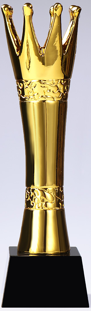 Gold-Platin Design-Trophäe 26 cm