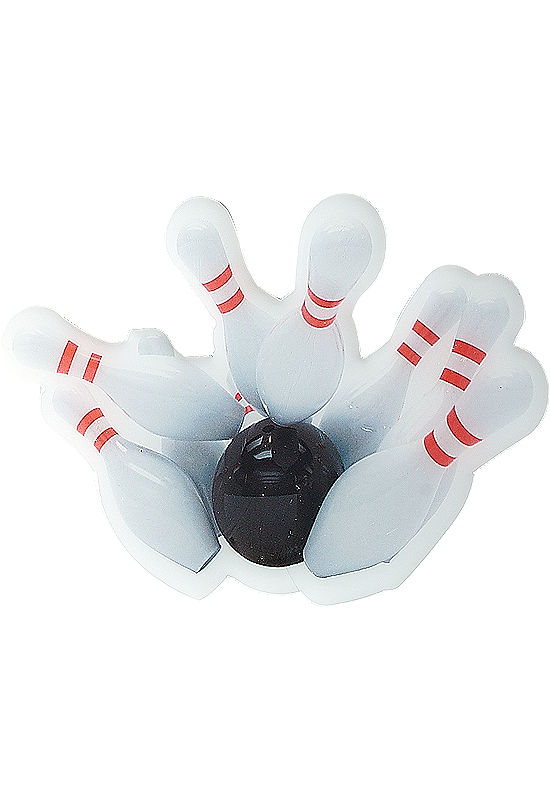 Bowling-selbstklebendes Logo