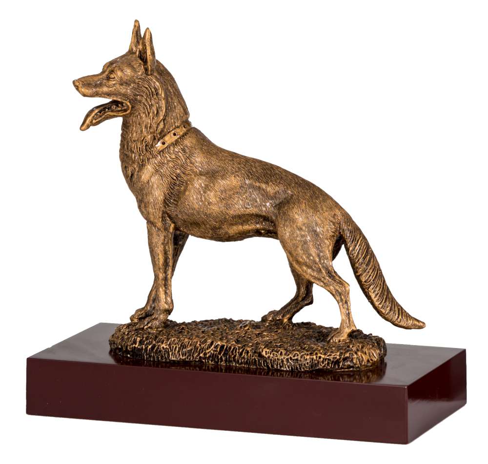 Resinfigur Schäferhund