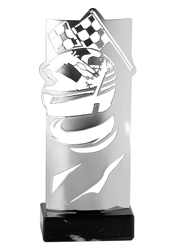 Design Laser-Pokal " Motorsport " Silber