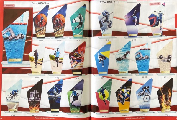Sport Trophies inklusive Farbdruck 21 Motive